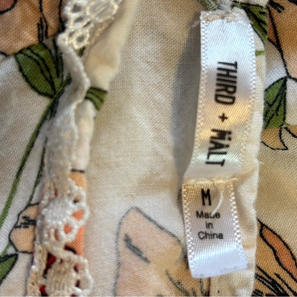 Cottage style with, boh feel 3rd + MALT White & Yellow spring floral mini dress - Picture 9 of 9